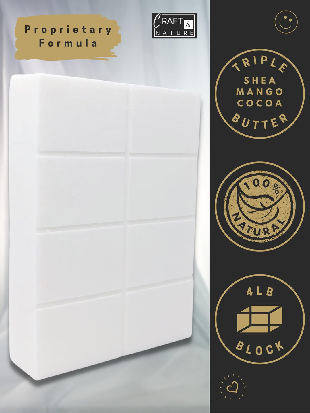 Natural Soap Base - Triple Butter