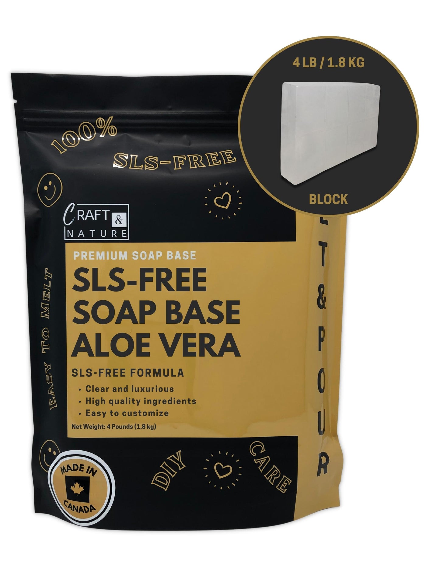 SLS Free Soap Base - Aloe Vera