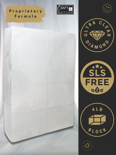 SLS Free Ultra Clear Soap Base - Diamond