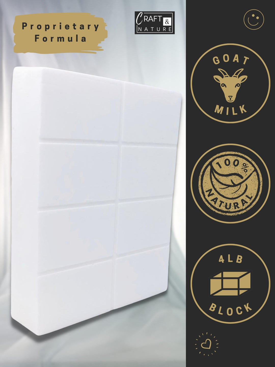 Base de savon naturelle - Lait de chèvre