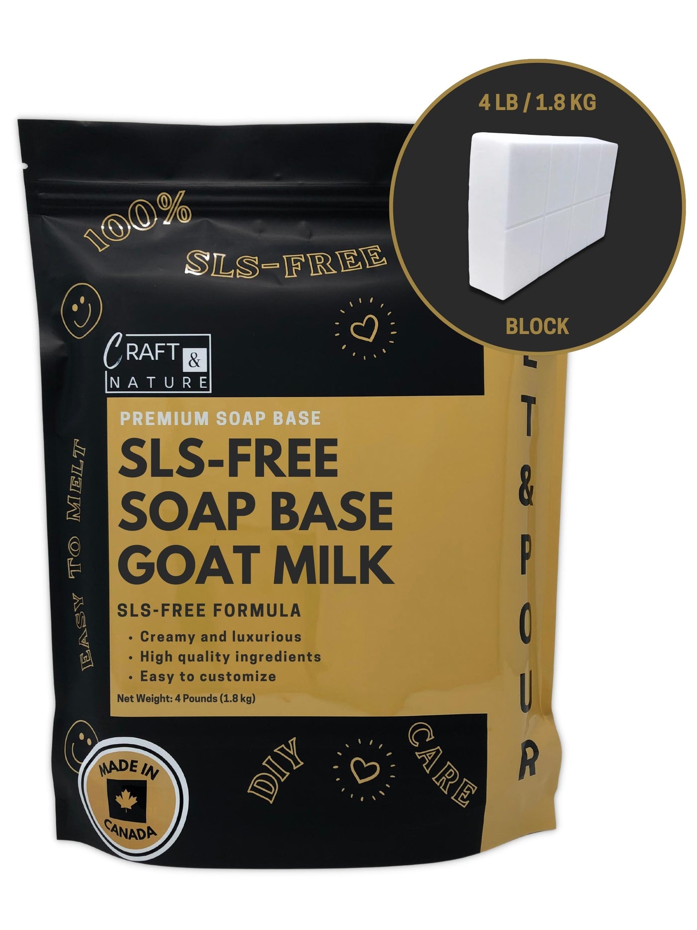 SLS Free Soap Base - Goat Milk