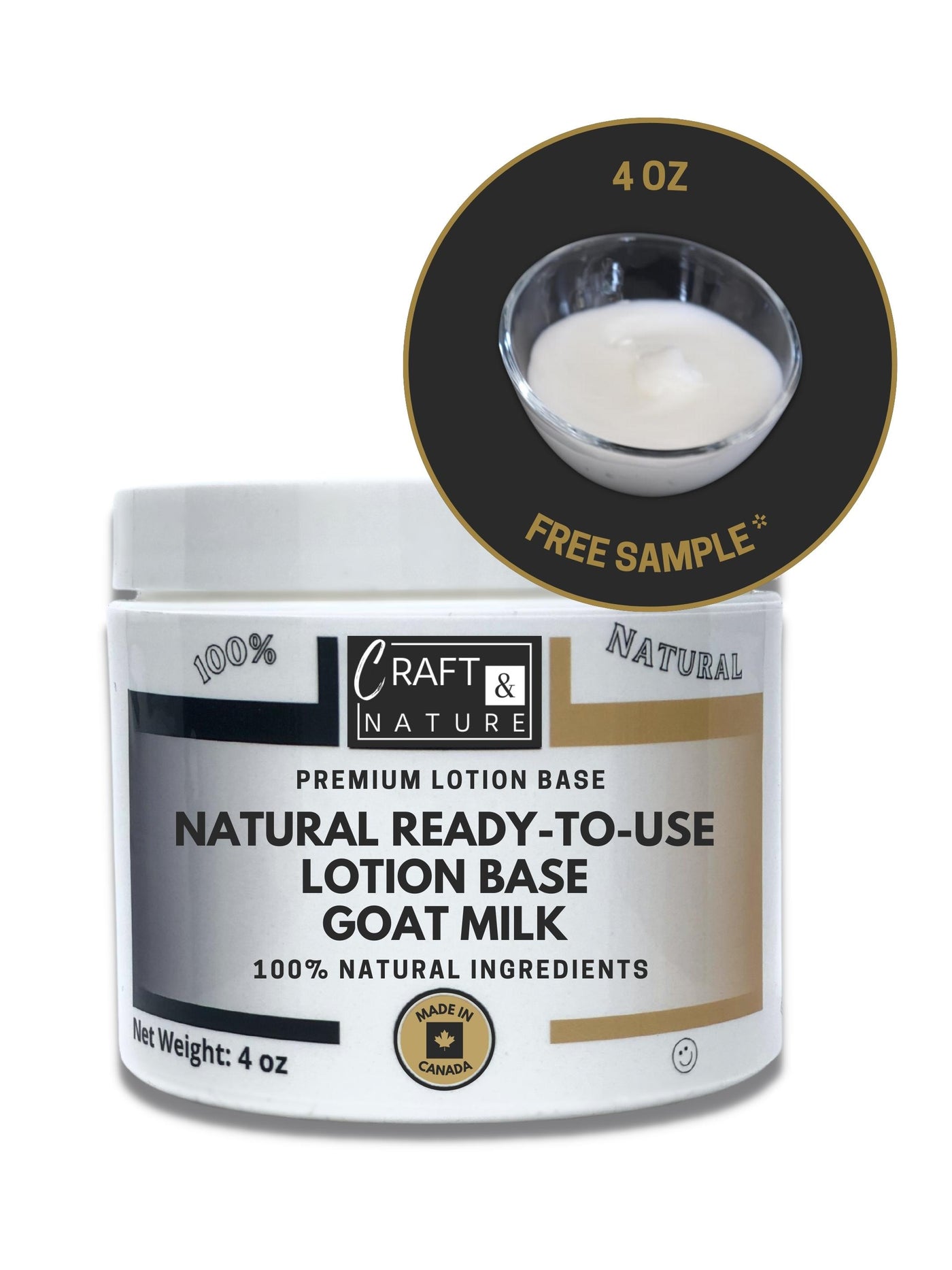 Natural Ready-To-Use Lotion Base - Goat Milk