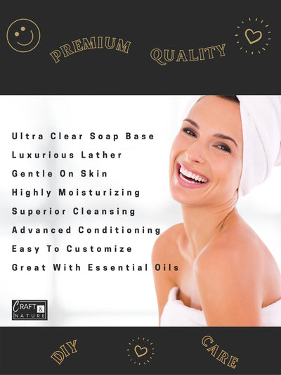 SLS Free Ultra Clear Soap Base - Diamond